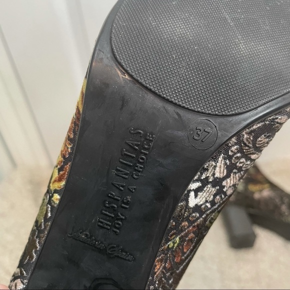 HISPANITAS Portia Floral Velvet Chunky Heeled Booties 6.5 EUC - Picture 10 of 10